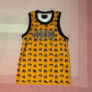 NIKE - Jordan Orange and Black Leopard Print Jersey